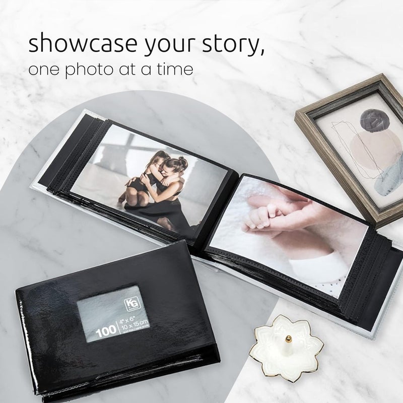 Kiera Grace Album-Holds 100 4" x 6" Photos, Black (PH43562-0) - Image 3